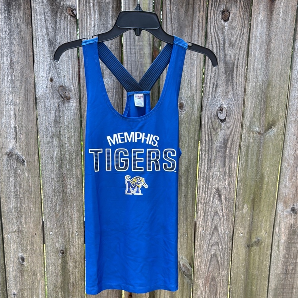 Memphis Tigers Women's Blue Jersey Tank Top